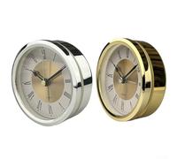 AugustknowU Insert d'horloge à quartz avec chiffres arabes 89 mm de diamètre pour remplacement ou réparation dans des projets d'horloge DIY Convient pour plusieurs bases avec fixation sécurisée