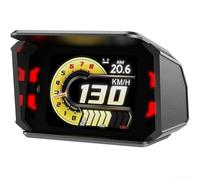 AugustknowU Instrument LCD HUD pour voitures à essence 2008 compatible avec les systèmes OBD2 fournit des lectures claires sur les données vitales du moteur (russe)