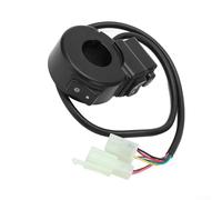AugustknowU Interrupteur 3 voies monté sur guidon 22 mm pour phare marche/arrêt pour klaxon, bouton poussoir et clignotant, compatible avec une large gamme de motos et VTT