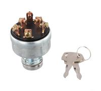 AugustknowU Interrupteur d'allumage JK408 JK406B avec deux clés compatible avec véhicules agricoles tracteurs chariots élévateurs camions et bus 6 bornes