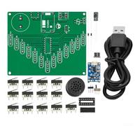 AugustknowU Kalimba Kit électronique à monter soi-même, avec circuit sonore pentatonique, pour apprendre les techniques de soudure et audio analogique (kit + câble de données)