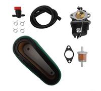 AugustknowU Kit complet de carburateur pour moteurs OHV, remplacement pour 640065A, comprend une ligne de carburant, un filtre à air et une valve d'arrêt
