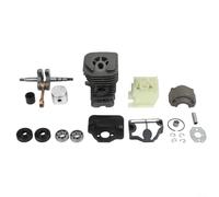 AugustknowU Kit de base de vilebrequin et cylindre compatible avec tronçonneuse 136 137 141 142 avec roulement à aiguille et soufflet d'admission