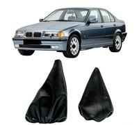 AugustknowU Kit de mise à niveau intérieur composé d'une housse de levier de vitesse et d'une housse de frein à main pour BMW E36 1990 à 2000