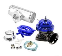 AugustknowU Kit de valve de décharge turbo de modification de voiture avec taille de 63,5 cm et bride de 6,3 cm, rouge noir (E)