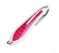 AugustknowU Leurre de style cuillère avec hameçon unique pour pêche à la traîne en mer conçu pour imiter les poissons-appâts qui s'échappent pour maquereau, thon, mahi mahi et (4.25# C3)