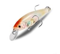 AugustknowU Leurre de vairon long pour bar brochet avec profil de suspension et yeux holographiques 3D pour une imitation naturelle de proie (C)