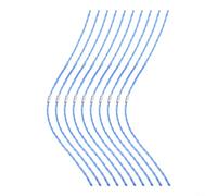 AugustknowU Lot de 10 bobines de fil en polyamide pour débroussailleuse GL680 GL685 GL690 avec section transversale spirale à quatre feuilles 3,5 mm