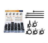 AugustknowU Lot de 130 clips de câblage de voiture avec plusieurs tailles de clips de câblage pour un routage sécurisé dans les applications automobiles