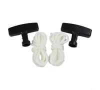 AugustknowU Lot de 2 cordes de démarrage pour 2 pièces 4,5 mm x 130 cm avec poignée compatible avec les petits moteurs Honda et outils de pelouse
