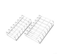 AugustknowU Lot de 2 organiseurs de bureau en acrylique à 7 sections pour palette de fards à paupières, fards à joues et accessoires de beauté compacts