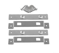 AugustknowU Lot de 2 outils de montage pour nichoir en acier inoxydable avec vis pour fixer des mangeoires en bois, des nichoirs sur des poteaux de clôture, des arbres