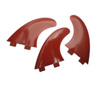 AugustknowU Lot de 3 ailerons de surf en nylon compatibles avec G5 standard de montage pour planches à pagaie et planches de surf avec t vis pour toutes les conditions (rouge)