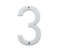 AugustknowU Lot de 3 numéros de porte 3D en alliage de zinc pour une identification claire des maisons, bureaux, hôtels, construction résistante aux intempéries
