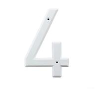 AugustknowU Lot de 4 numéros de porte 3D en alliage de zinc pour une identification claire des maisons, bureaux, hôtels, construction résistante aux intempéries