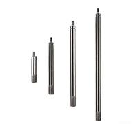 AugustknowU Lot de 4 tiges d'extension en acier rapide pour indicateur de cadran, 4 tiges filetées M2 5 50 75 100 mm de longueur pour jauge à cadran et jauge de profondeur