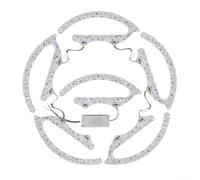 AugustknowU Lot de 6 modules LED à intensité variable 3 couleurs conçus pour le remplacement du panneau de plafonnier avec support magnétique et entrée 220 V
