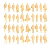 AugustknowU Lot de 60 figurines non peintes H0 1 87 en plastique debout pour trains et scènes de diorama détaillées