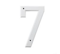 AugustknowU Lot de 7 numéros de porte 3D en alliage de zinc pour une identification claire des maisons, bureaux, hôtels, construction résistante aux intempéries
