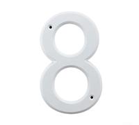 AugustknowU Lot de 8 numéros de porte 3D en alliage de zinc pour une identification claire des maisons, bureaux, hôtels, construction résistante aux intempéries