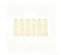 AugustknowU Marque-page minimaliste en bois de 18 unités de buis faits à la main conçus avec des pompons suspendus et des zones vierges pour une application artistique personnelle
