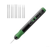 AugustknowU Mini meuleuse électrique avec système Plug-and-Replace et 10 têtes de ponçage pour réparation de circuits imprimés télécoms