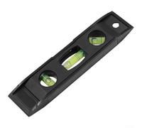 AugustknowU Niveau magnétique de 15,2 cm conçu pour un alignement rapide et fiable avec étalonnage horizontal et angulaire à double usage (noir)
