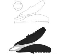 AugustknowU Pince crocodile de transport pour une charge de 50 A et une tension d'isolation de 1000 V dans des environnements de test industriels (noir)