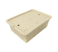 AugustknowU Plateau à thé d'extérieur compatible avec les tables IGT pour le camping. Caractéristiques : couvercle de drainage, design multifonction et empilable (jaune)