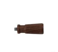 AugustknowU Poignée courte pour machine à expresso avec grain de bois de noyer naturel pour compatibilité avec filetage M10, utilisation compacte et ergonomique