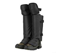 AugustknowU Protection fiable des jambes pour l'alpinisme, la randonnée et le tout-terrain avec un design qui couvre efficacement la tige et la zone des poignets (noir)