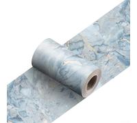 AugustknowU Revêtement en PVC avec texture marbrée pour une couverture intérieure, imperméable, résistant à l'huile et à la poussière (A)