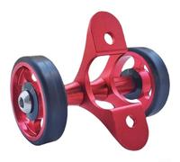 AugustknowU Roue en alliage d'aluminium pour vélos pliants avec garde-boue intégré et axe de roulement pour soutenir l'efficacité du pliage et la cohérence de la conduite (rouge)