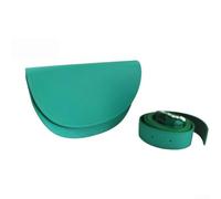 AugustknowU Sac banane de golf avec fermeture magnétique style coréen en forme de demi-lune pour télémètre, balles, tees, construction en cuir synthétique (vert)