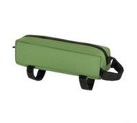 AugustknowU Sac pour tube supérieur de vélo d'une capacité de 1 L en polyester 600D pour une longue durée de vie, sangles réglables pour une fixation sûre sur les vélos de montagne et de route (vert)