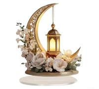 AugustknowU Silhouette architecturale en acrylique avec château et lune pour une déclaration silencieuse dans des affichages intérieurs organisés (B)