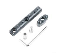 AugustknowU Support d'extension pour moto avec support de téléphone et spot modifié pour une meilleure visibilité du conducteur et un support sécurisé pour appareil (gris titane)