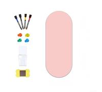 AugustknowU Tableau noir magnétique autocollant mural, matériau PET, pour activités éducatives des enfants, surfaces de dessin interactives (rose)