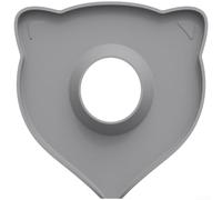 AugustknowU Tapis de base de robinet en silicone avec bord surélevé et silhouette de chat pour réduire les éclaboussures et l'exposition aux gouttes (gris)