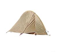 AugustknowU Tente de randonnée pour une personne avec poteaux en aluminium, corps et sol en polyester 210T, indice d'étanchéité PU3000, intérieur spacieux, performance toutes saisons (marron terre)