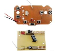 AugustknowU Transmetteur PCB sans fil à 6 canaux 2,4 GHz avec récepteur pour pelleteuse RC et modèles de véhicules (roue à six canaux)