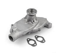 AugustknowU Turbine droite en aluminium, pompe à eau courte satinée, pour Chevrolet 454