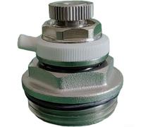 AugustknowU Vanne de libération d'air de radiateur en laiton plaqué nickel et réglage précis 4 points 6 points pour tuyaux de 2,5 cm (kit de 2,5 cm)