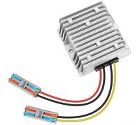 AugustknowU Véhicule 24 V à 12 V 25 A, convertisseur de puissance monté, avec 96 % d'efficacité, indice d'étanchéité IP68, conception à faible génération de chaleur (borne 12 V 25 A)