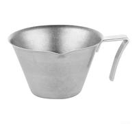 AugustknowU Verre à shot expresso en acier inoxydable 304 avec graduations intégrées, poignée ergonomique incurvée et bec évasé pour verser en douceur, cafés, bars, maison (couleur rétro)