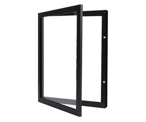 AugustknowU Vitrine avec protection UV 33 x 33 cm avec support pliable pour t-shirts et souvenirs, convient pour la décoration murale de la maison et du bureau