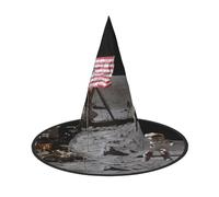 AUGUSTRUSH Chapeau de sorcière réglable pour homme et femme, chapeau d'Halloween astronaute, chapeau d'Halloween, accessoire de fête d'Halloween, casquette de magicien pointue pour cosplay, carnaval