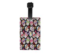 AUGUSTRUSH Étiquettes à bagages en PVC durable pour valises, sacs à dos, sacs de golf, étiquettes d'identification de sac pour essentiels de voyage à l'aéroport, avec sangle amovible