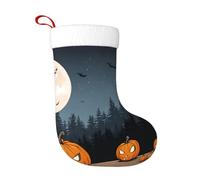 AUGUSTRUSH Grands bas de Noël de 45,7 cm pour cheminée, chauve-souris lune d'Halloween, bas de Noël en vrac pour décoration de vacances, chaussettes de Noël géantes pour enfants, famille, décoration