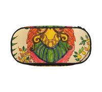 AUGUSTRUSH Jolie trousse à crayons pour filles et femmes, avec fermeture éclair, en tissu Oxford, grande capacité, avec emplacements pour stylos, 22 x 11 x 4,5 cm, idéale pour l'école, Owl Beliefs,